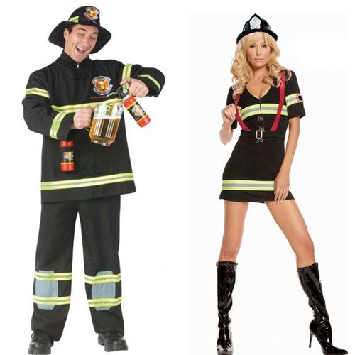 万圣节成人服装批发情侣德国啤酒服消防员角色扮演服酒吧巡演服装